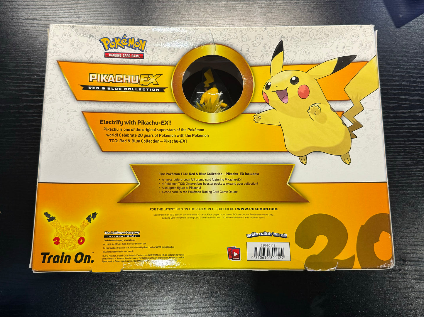 Pikachu EX Red & Blue Collection Box